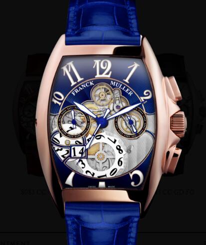 Review Franck Muller Cintree Curvex Men Grande Date Replica Watch for Sale Cheap Price 8083 CC GD FO 5N B